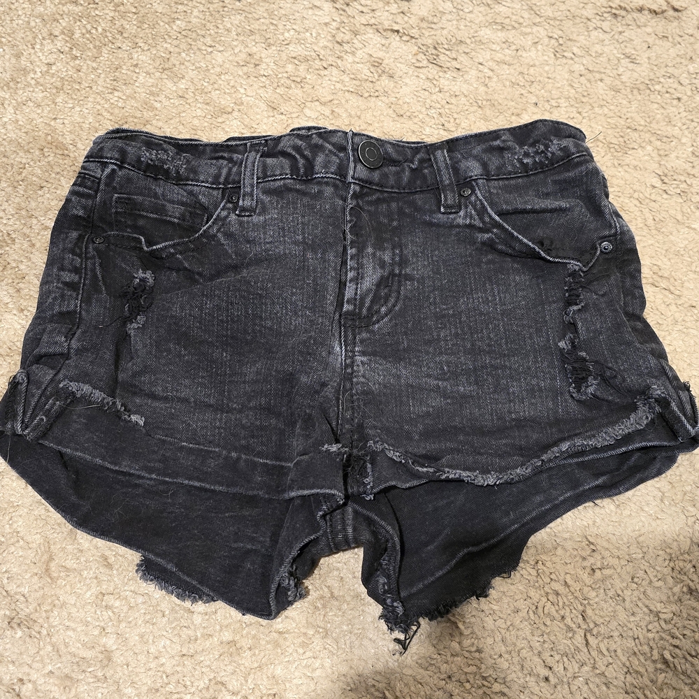 Refuge Black Denim Jean Shorts